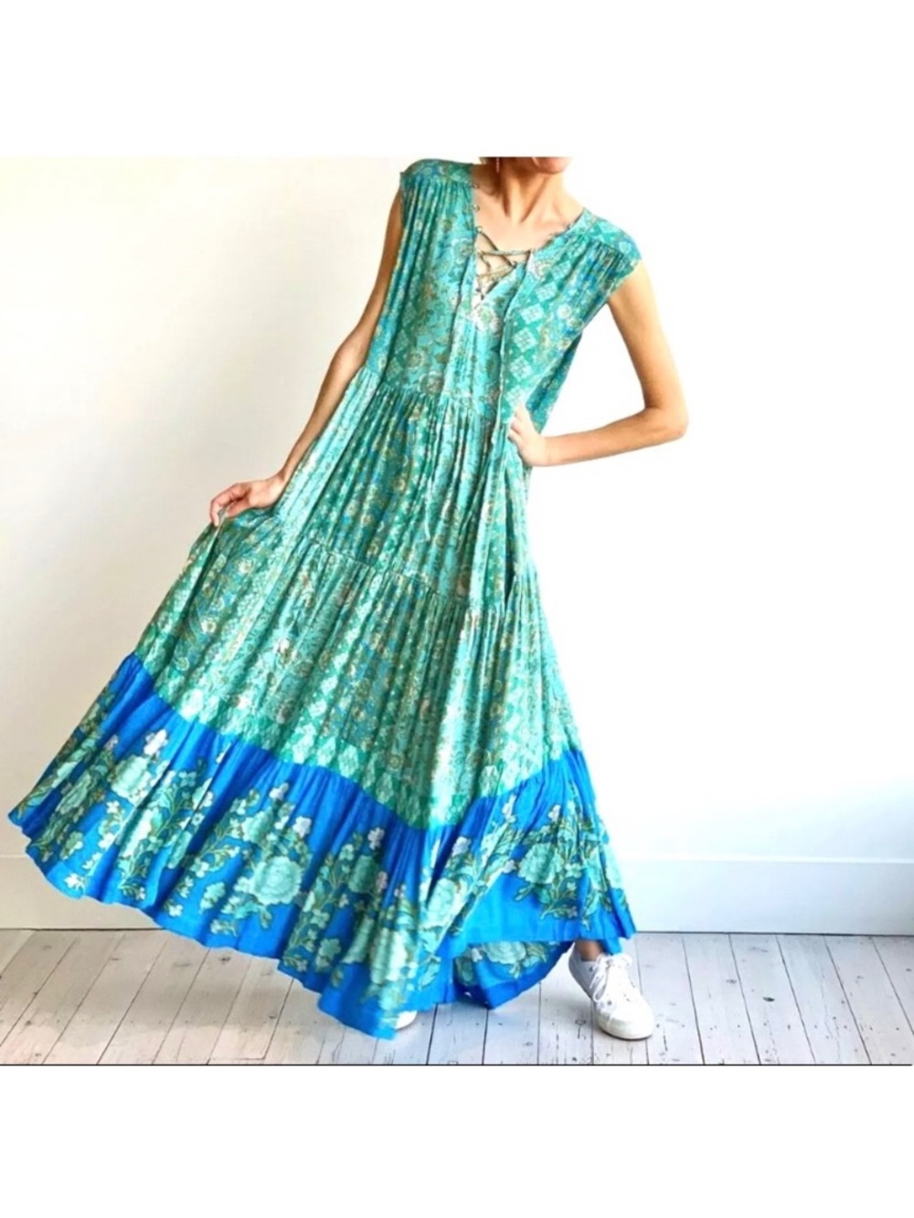 Free People Hanalei Bay Hawaiian Maxi Dress
